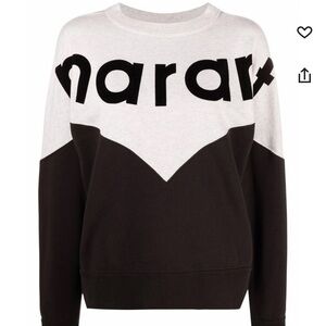 Isabel Marant Black and White Graphic Sweatshirt NWT